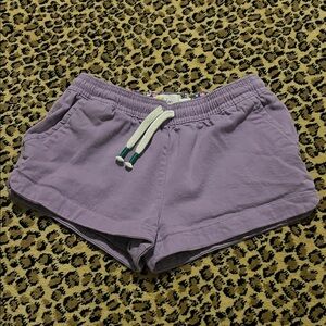 Mini Boden Girls Size 9 Lavender Pull-On Casual Shorts